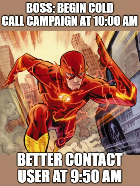 Cold call prospecting meme