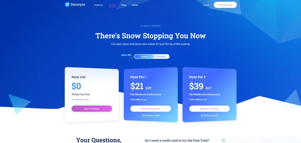 datanyze pricing