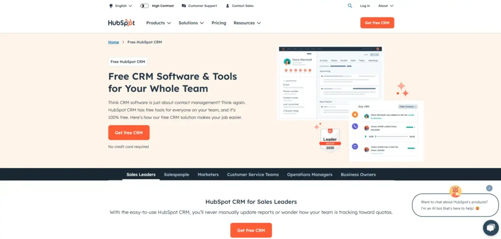 hubspot crm