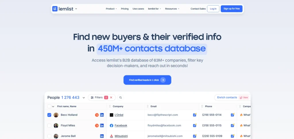 lemlist database