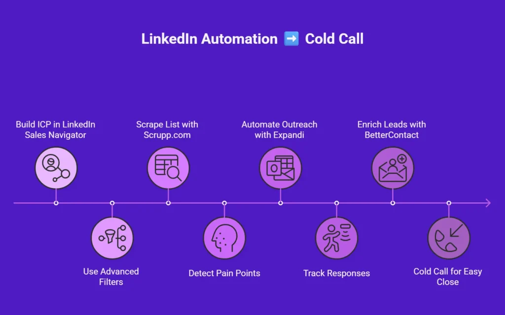 linkedin automation to cold call