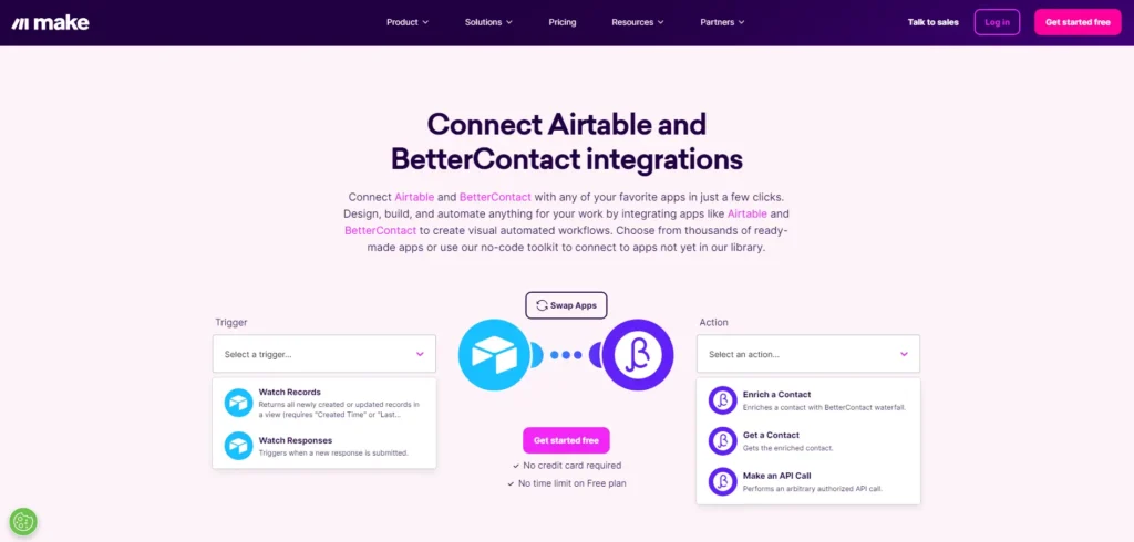 make.com airtable bettercontact