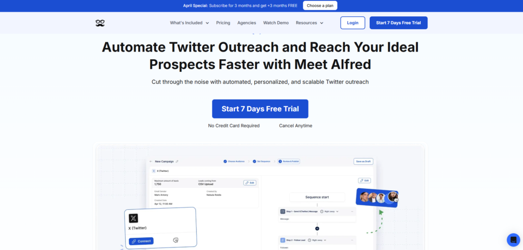 meetalfred for twitter outreach