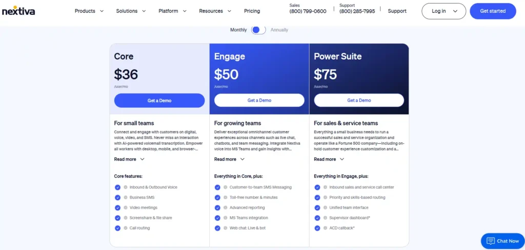 nextiva pricing