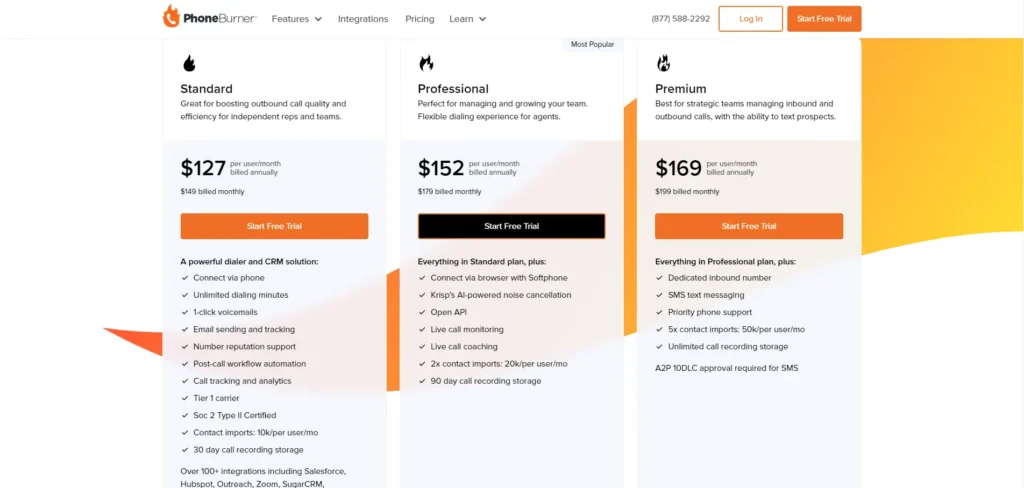 phoneburner pricing