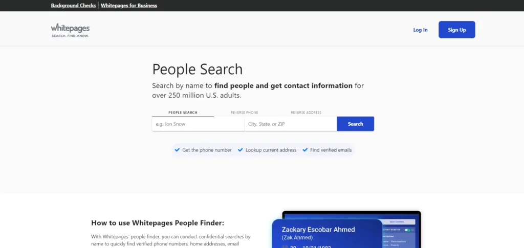 whitepages