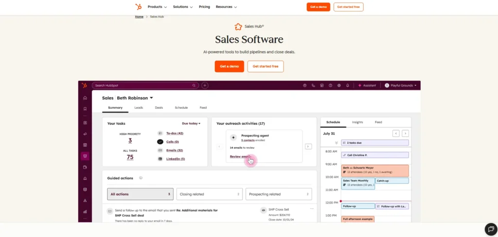 Hubspot Saleshub