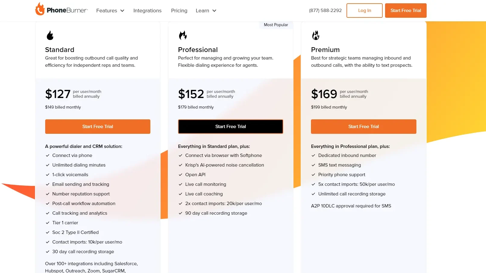 phoneburner pricing