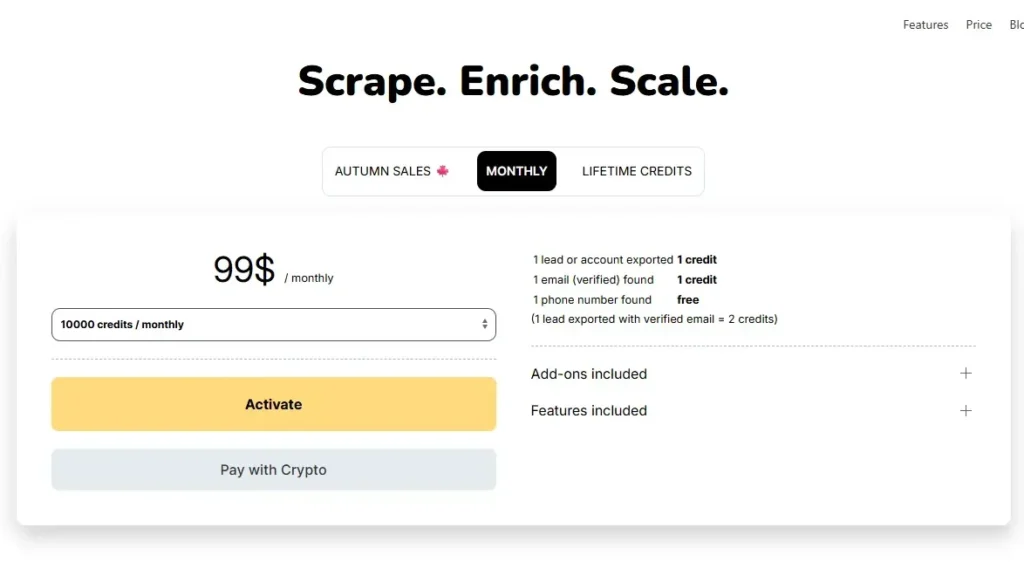 scrupp new pricing