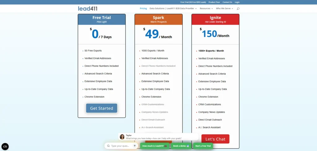 lead411 pricing