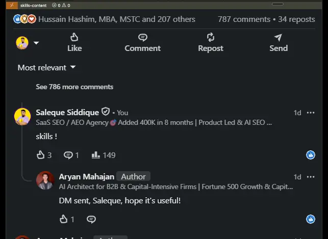 engage with icp linkedin